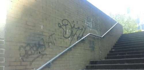 Graffiti before