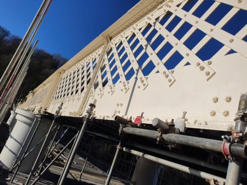 Brockweir bridge with FEVE (fluoroethylene-vinyl ether) fluoropolymer 